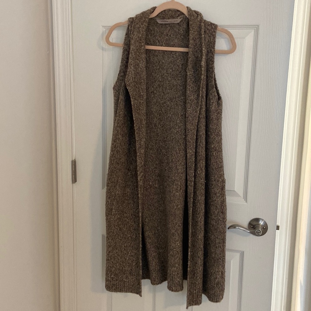 Athleta Brown Merino Wool Vest